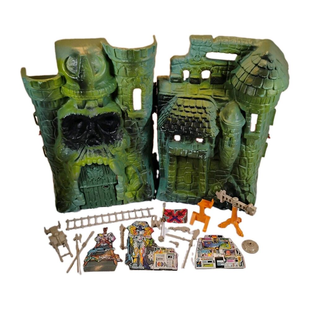 Vintage He-Man's Castle Grayskull 1981 Masters of the Universe MOTU Incomplete